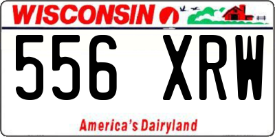WI license plate 556XRW