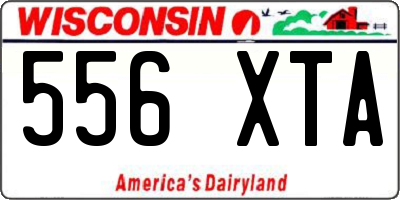 WI license plate 556XTA