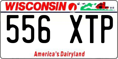 WI license plate 556XTP