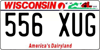 WI license plate 556XUG