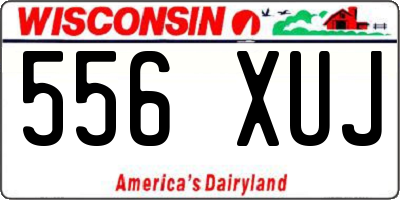 WI license plate 556XUJ