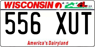 WI license plate 556XUT