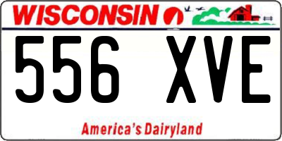 WI license plate 556XVE