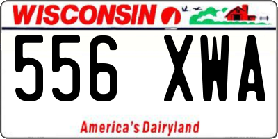 WI license plate 556XWA
