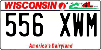 WI license plate 556XWM