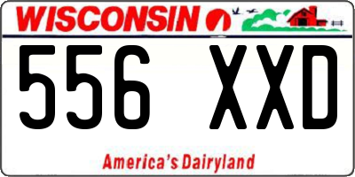 WI license plate 556XXD