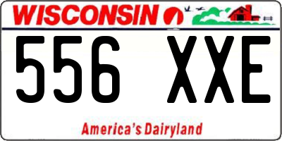 WI license plate 556XXE