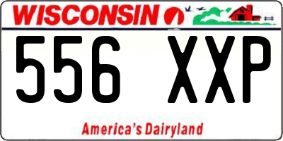WI license plate 556XXP