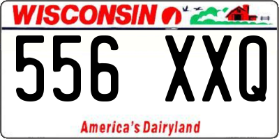 WI license plate 556XXQ