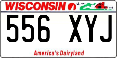 WI license plate 556XYJ