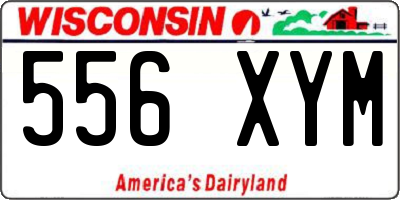 WI license plate 556XYM