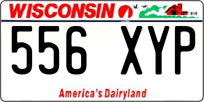 WI license plate 556XYP