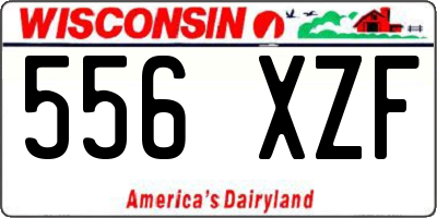 WI license plate 556XZF