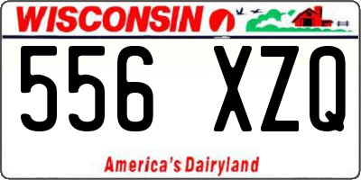 WI license plate 556XZQ