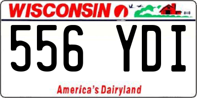 WI license plate 556YDI