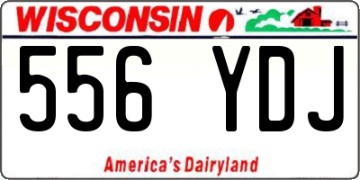 WI license plate 556YDJ