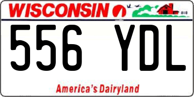 WI license plate 556YDL