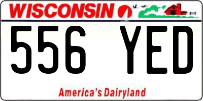 WI license plate 556YED