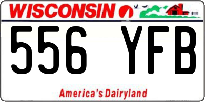 WI license plate 556YFB