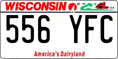 WI license plate 556YFC