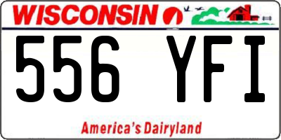 WI license plate 556YFI