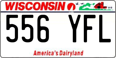 WI license plate 556YFL