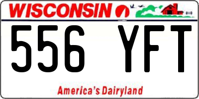 WI license plate 556YFT