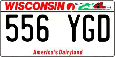 WI license plate 556YGD