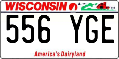 WI license plate 556YGE