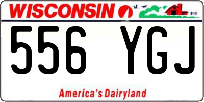 WI license plate 556YGJ