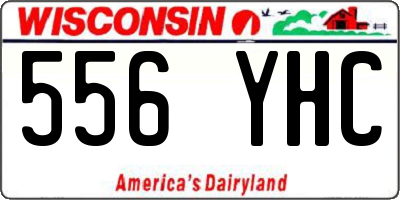 WI license plate 556YHC