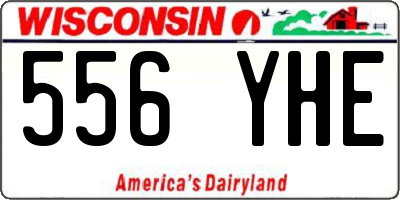 WI license plate 556YHE