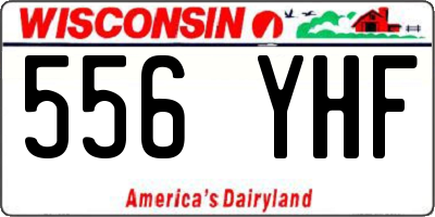 WI license plate 556YHF