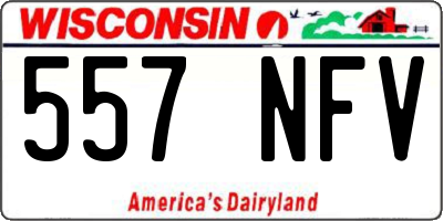 WI license plate 557NFV
