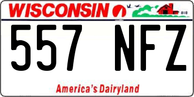 WI license plate 557NFZ