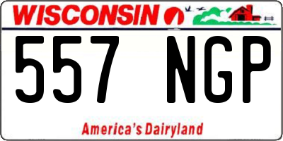 WI license plate 557NGP