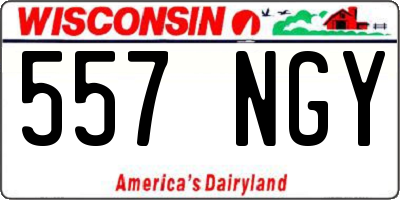 WI license plate 557NGY