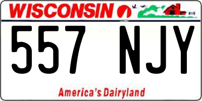WI license plate 557NJY