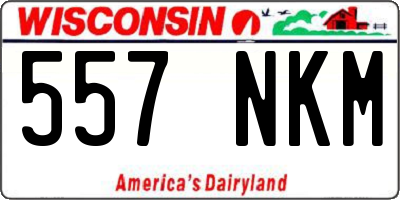 WI license plate 557NKM
