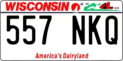 WI license plate 557NKQ