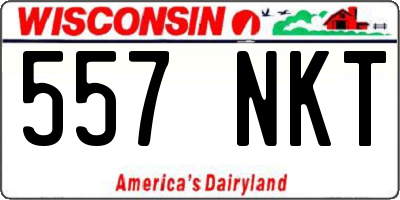 WI license plate 557NKT