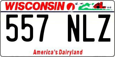 WI license plate 557NLZ