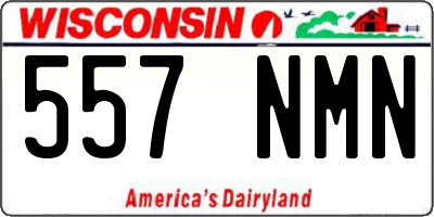 WI license plate 557NMN