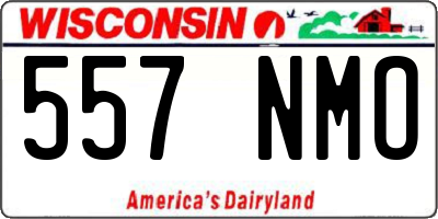 WI license plate 557NMO