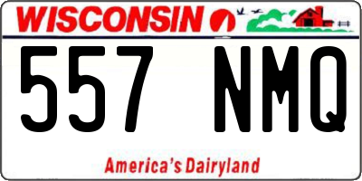 WI license plate 557NMQ