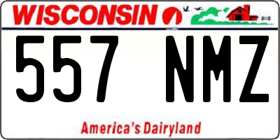 WI license plate 557NMZ