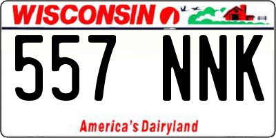 WI license plate 557NNK