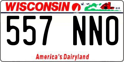 WI license plate 557NNO