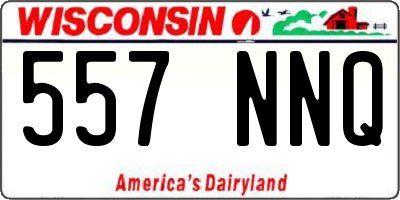 WI license plate 557NNQ