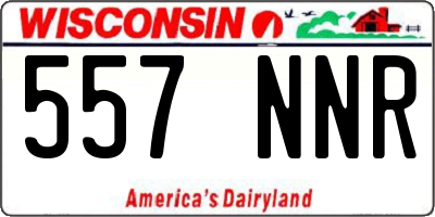 WI license plate 557NNR